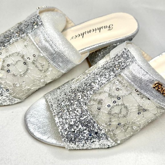 Temu Glitter Sequins Slip on Sandal - Picture 3 of 4